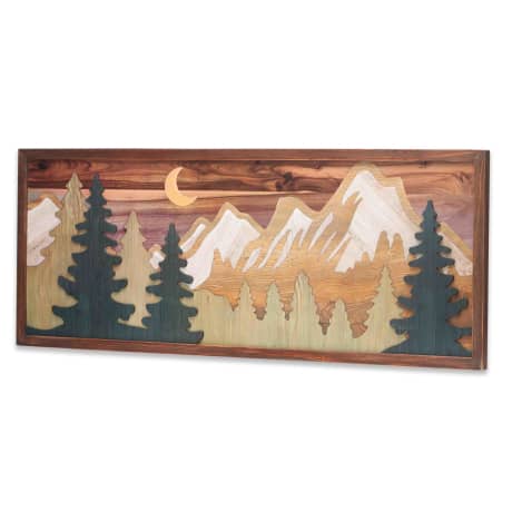 Open Road's Mountain & Moon Scene Rustic Layered Wood Wall Decor