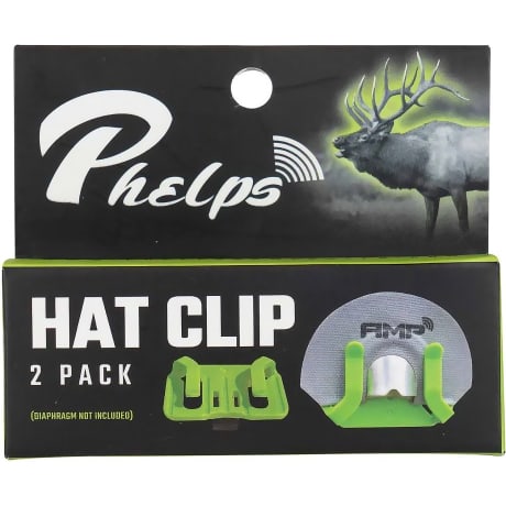 Phelps Game Calls Diaphragm Call Hat Clip 2-Pack
