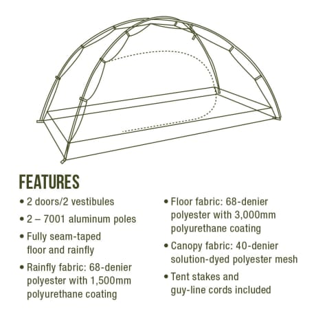 Ascend® Viewpoint 2 Two-Person Dome Tent