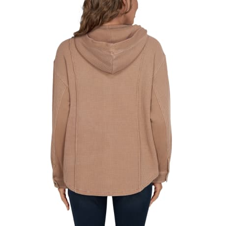 Natural Reflections® Woman's Waffle Hooded Shirt Jacket