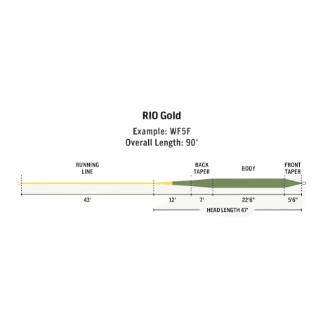 RIO® Trout Series Gold Floating Line