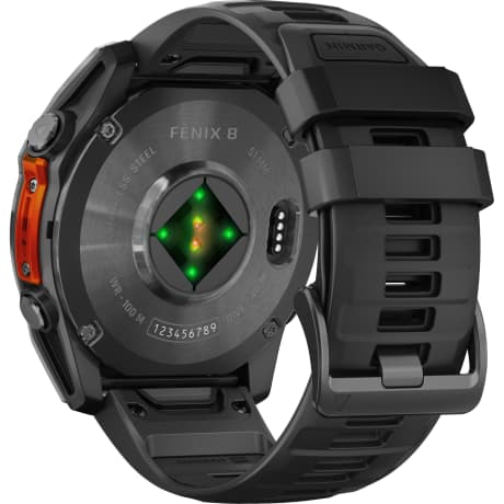 Garmin fēnix® 8 – 51mm AMOLED Slate Gray with Black Silicone Band