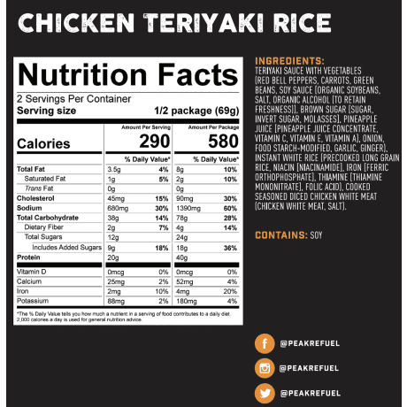 Peak Refuel® Chicken Teriyaki Rice