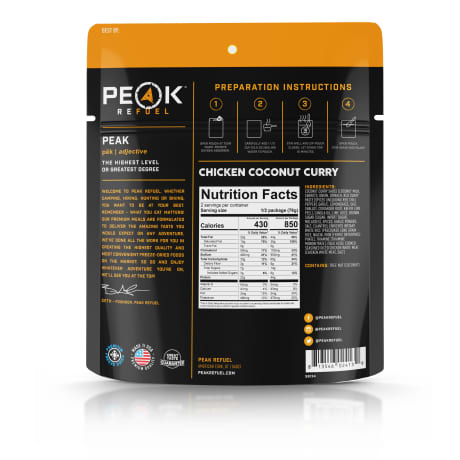 Peak Refuel® Chicken Coconut Curry
