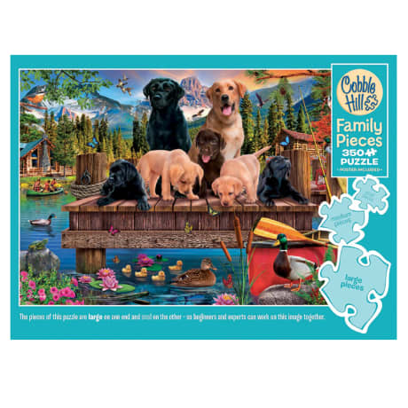 Cobble Hill Pups and Ducks Puzzle - 350 Pieces
