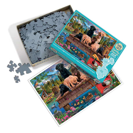 Cobble Hill Pups and Ducks Puzzle - 350 Pieces