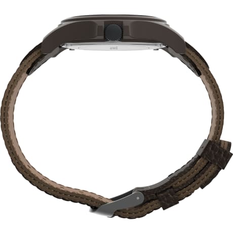 Timex® Expedition® Acadia 40mm Leather Strap Watch
