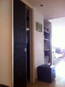 Sliding leather door studio txyx8s In House Cut & Paste cabinet Refacing Projects...