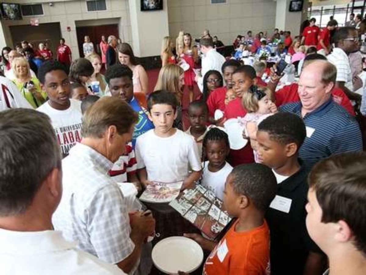 Sabans Continue Charity With Nick's Kids Luncheon on UA Campus