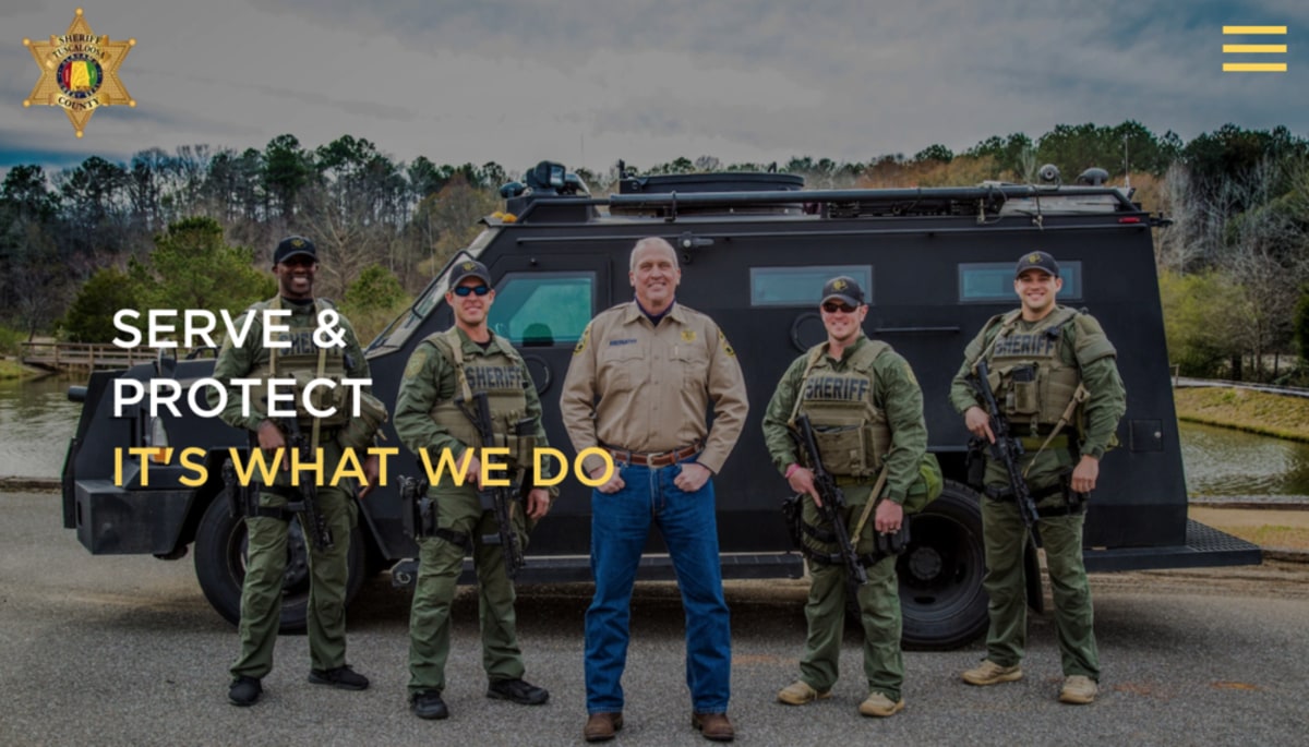 The Nine Launches Website for Tuscaloosa County Sheriffs Office