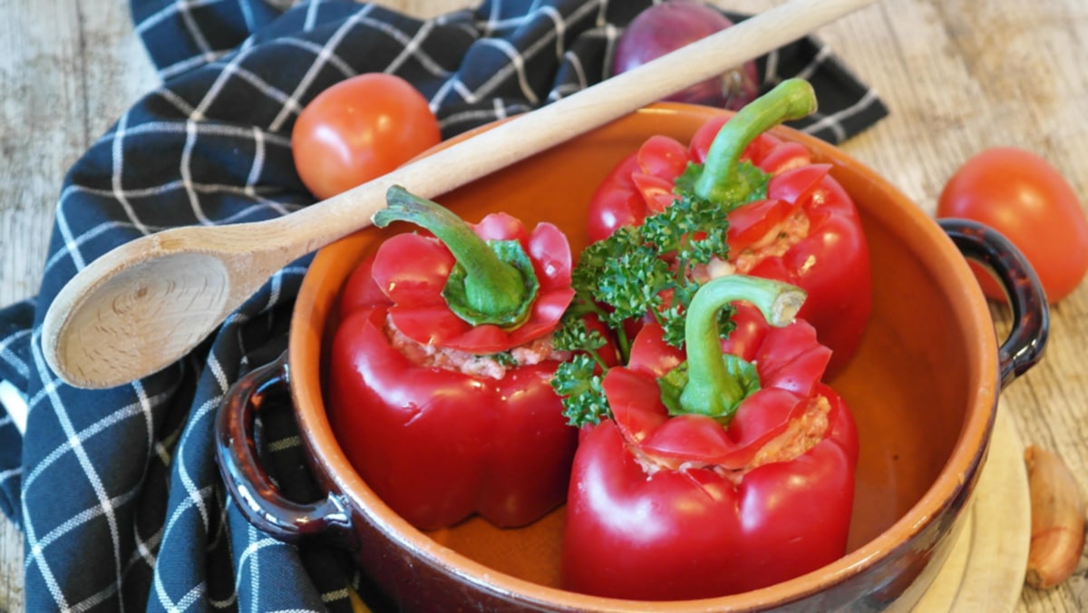Stuffed Peppers and Tomatoes Recipe
