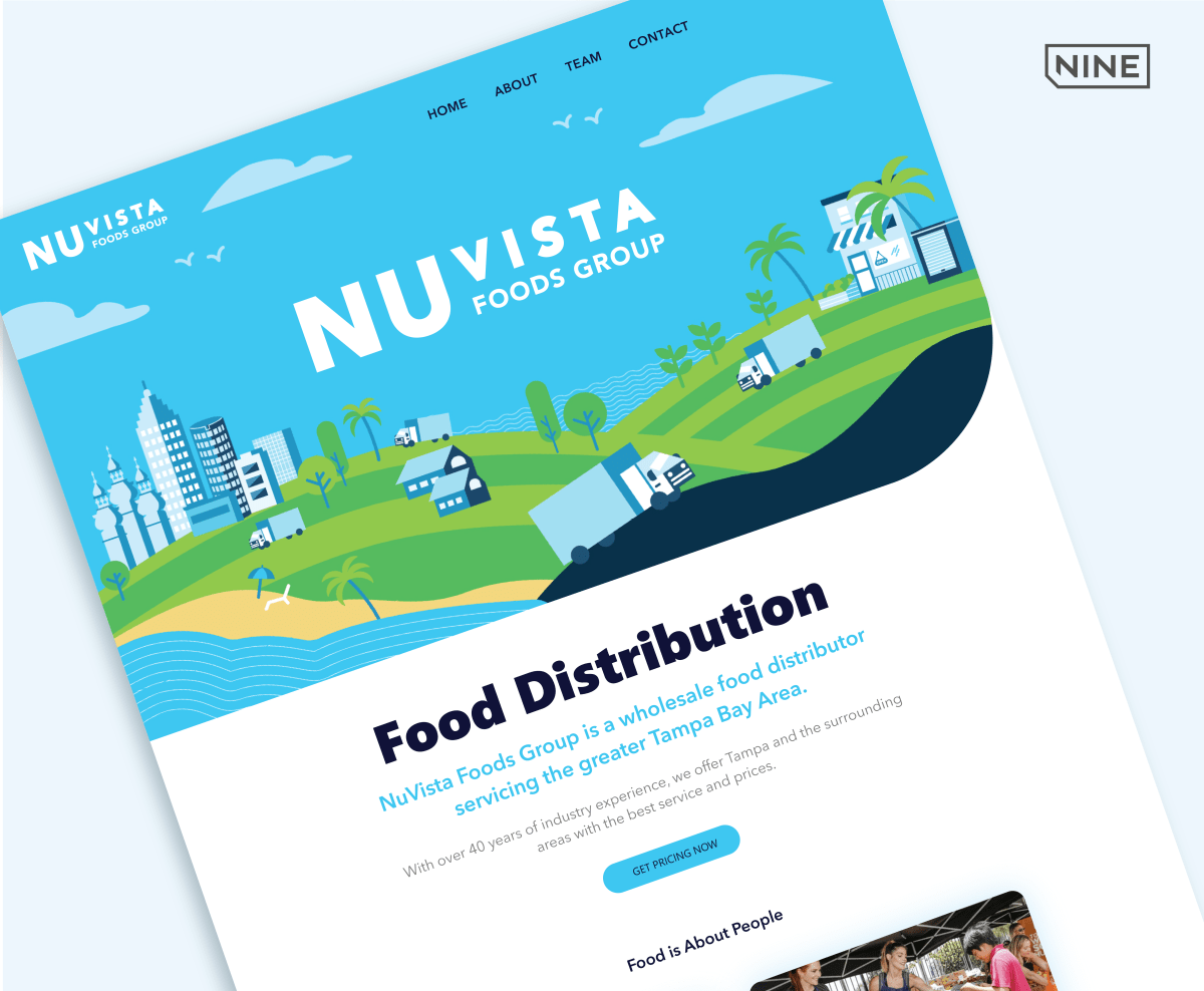 The Nine Launches New Website for Nu Vista Food Group