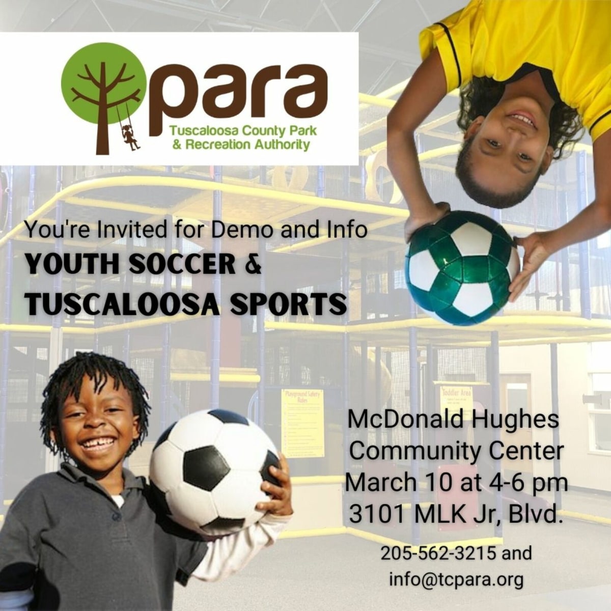 PARA OFFERS SOCCER DEMOS AND MORE AT HUGHES CENTER