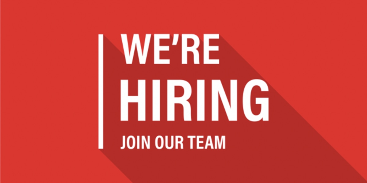 We're Hiring! Join our Team