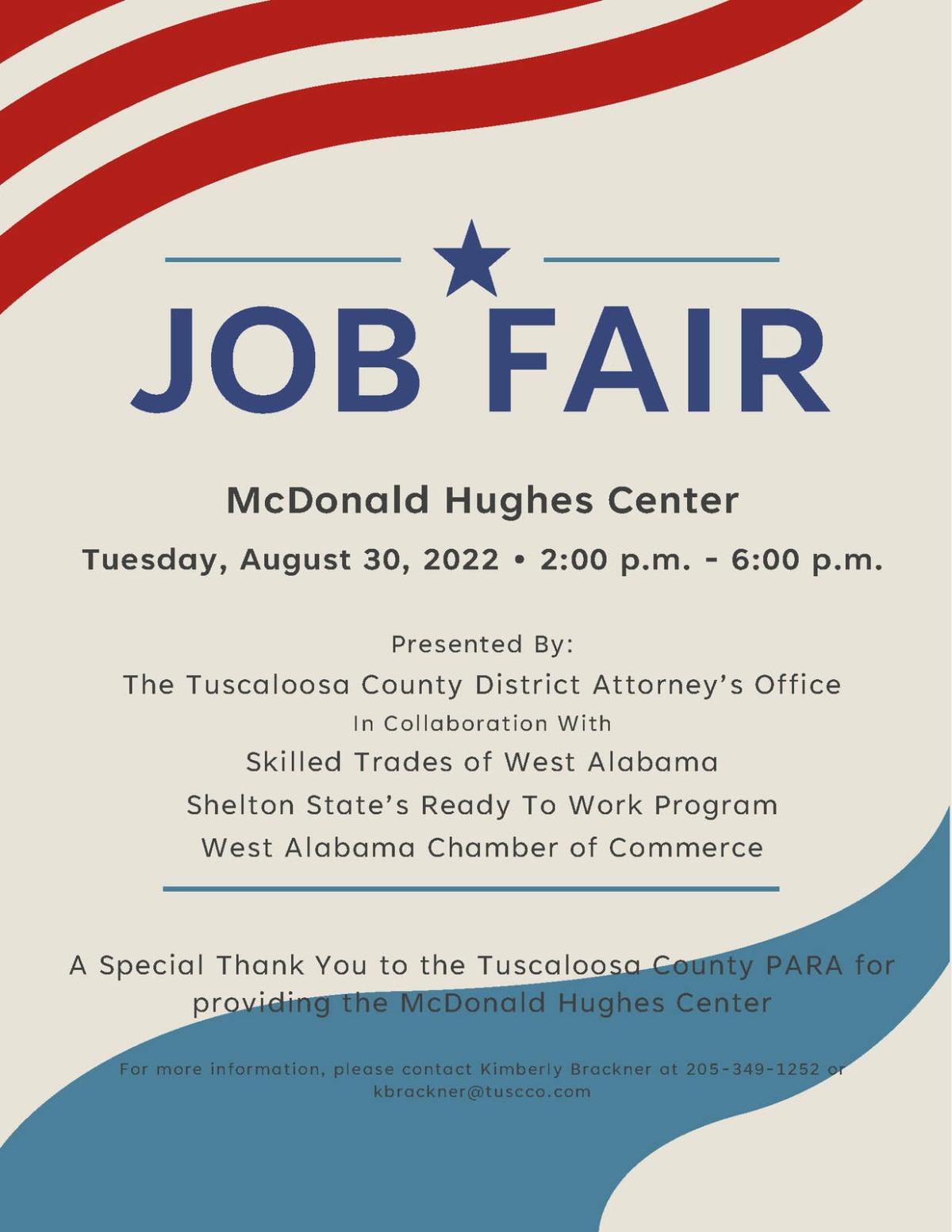 Tuscaloosa County DA’s office to host Hiring Event