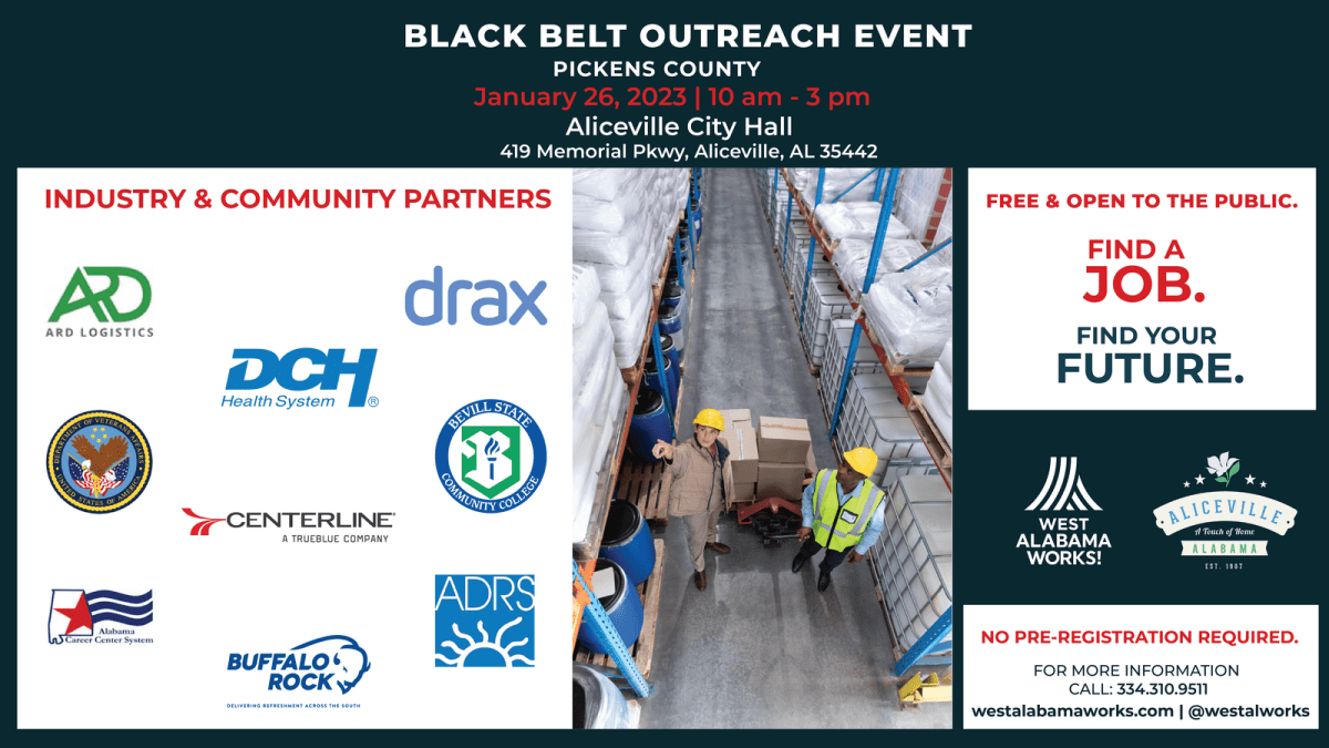 First Black Belt Hiring Event of 2023 to be held in Pickens County
