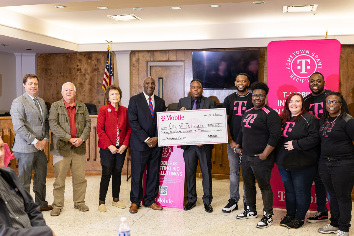 Talladega receives $50,000 T-Mobile Hometown Grant