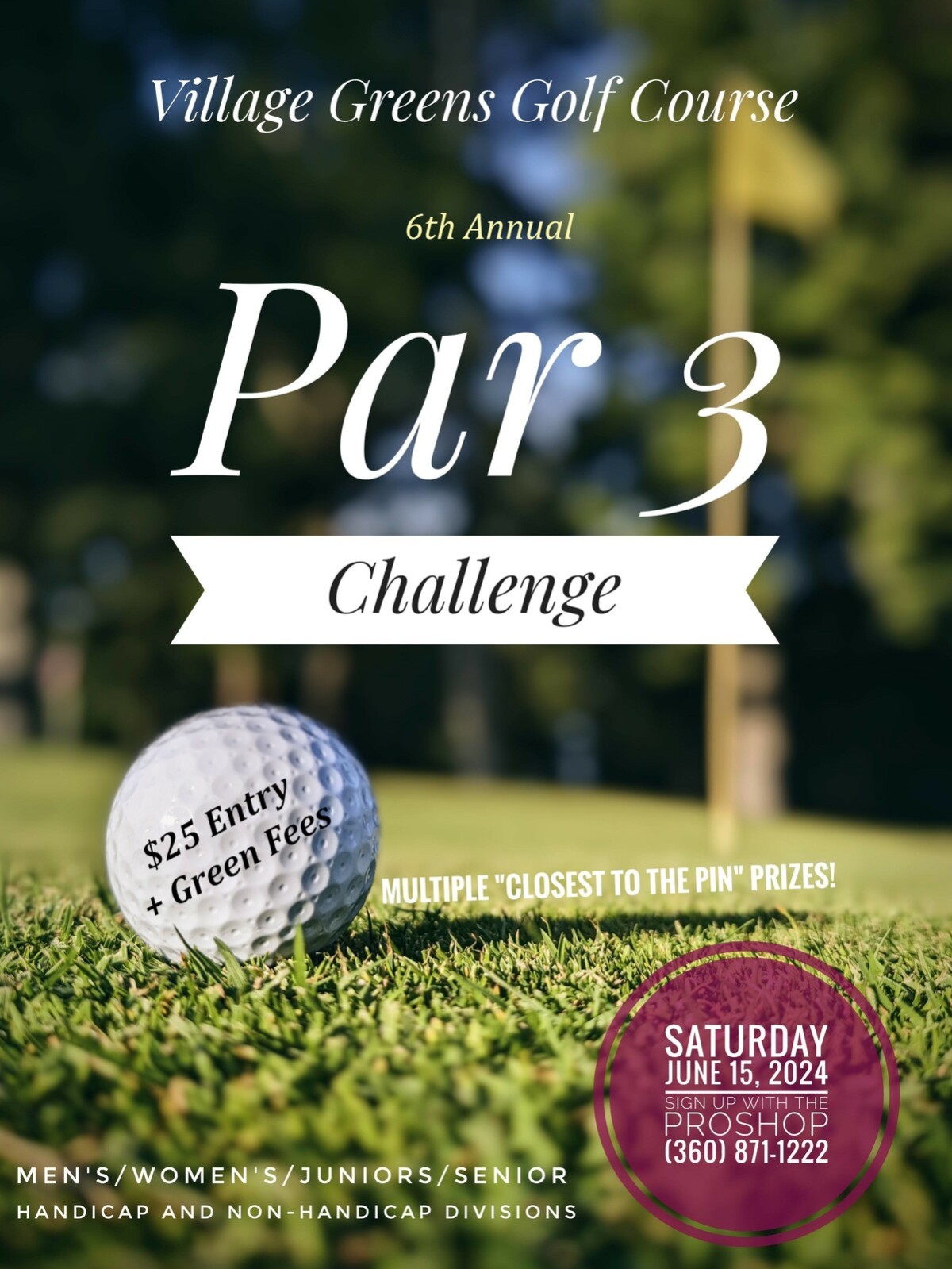 Par 3 Challenge just 30 days away!