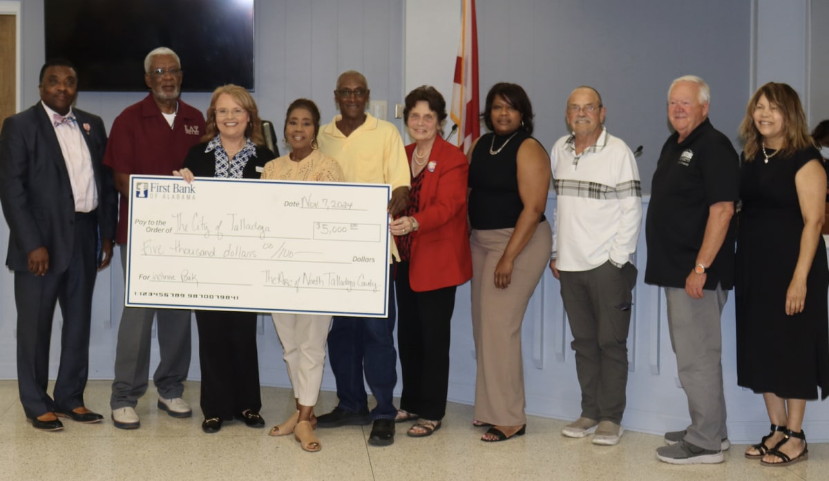 Unity Playground receives donation from the ARC of North Talladega County