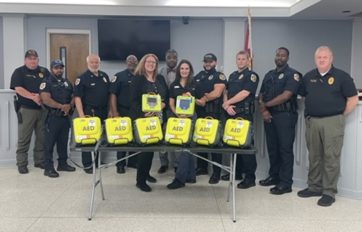 Talladega Police Department receives funding for AEDs