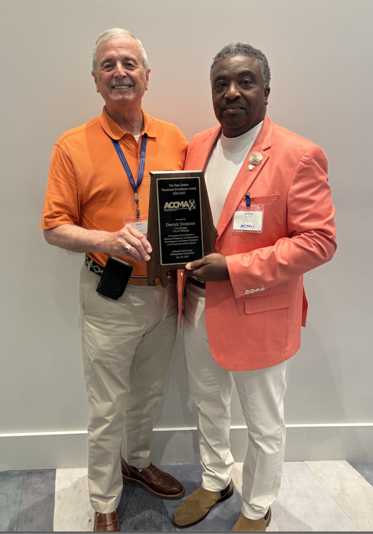 Talladega city manager receives ACCMA excellence award
