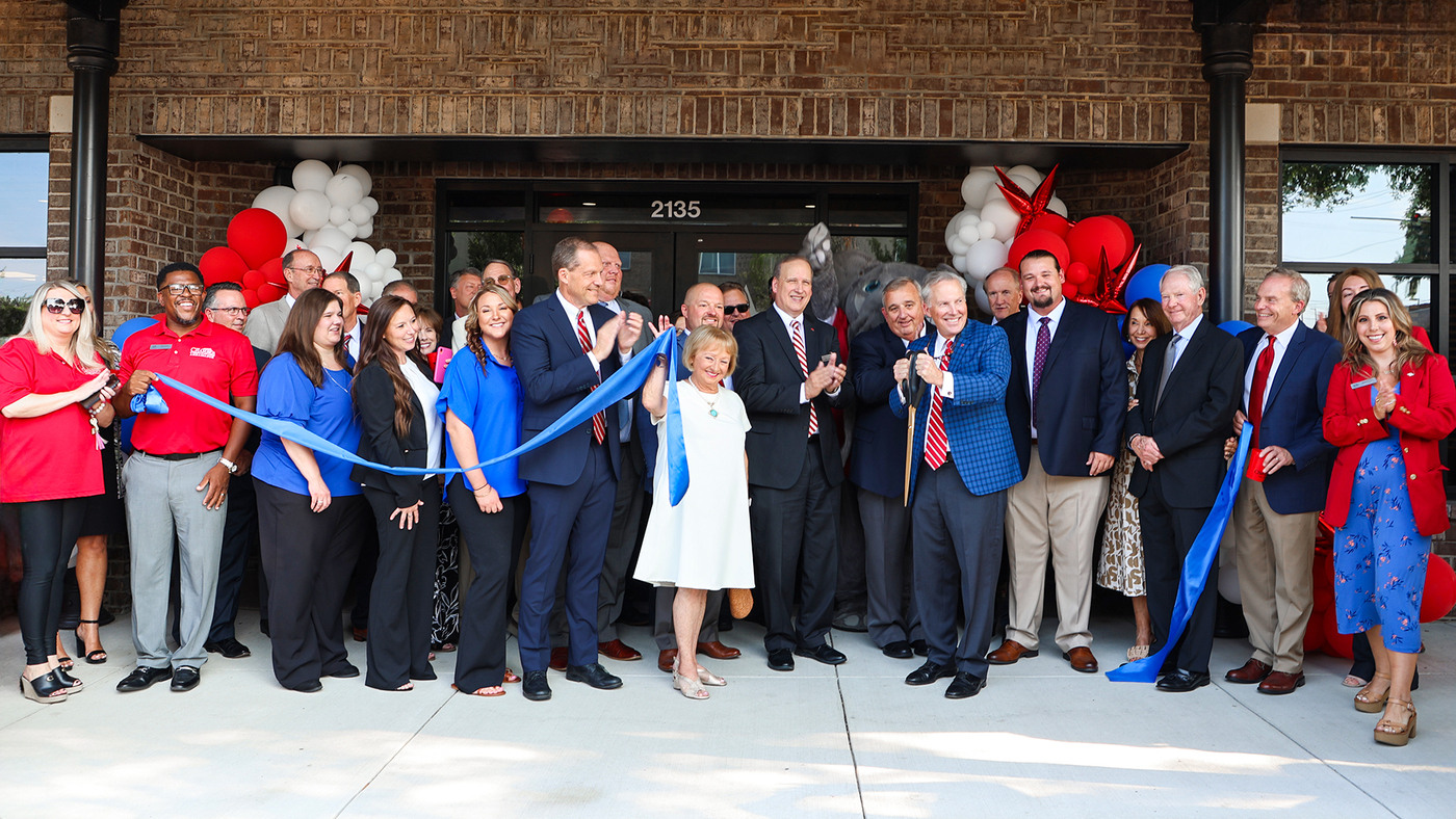 The ribbon-cutting ceremony for Big Bad Breakfast
