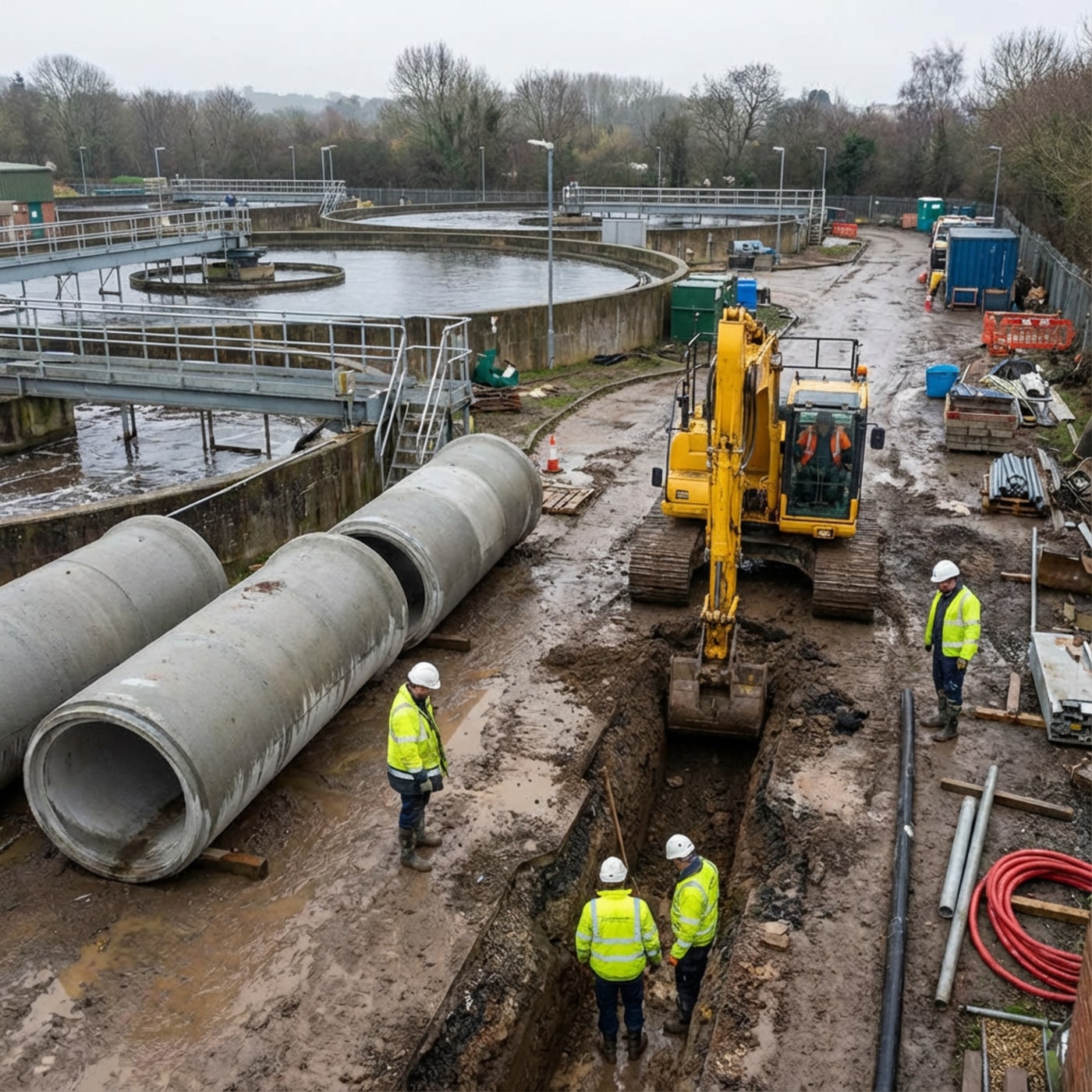 Water Waste Construction