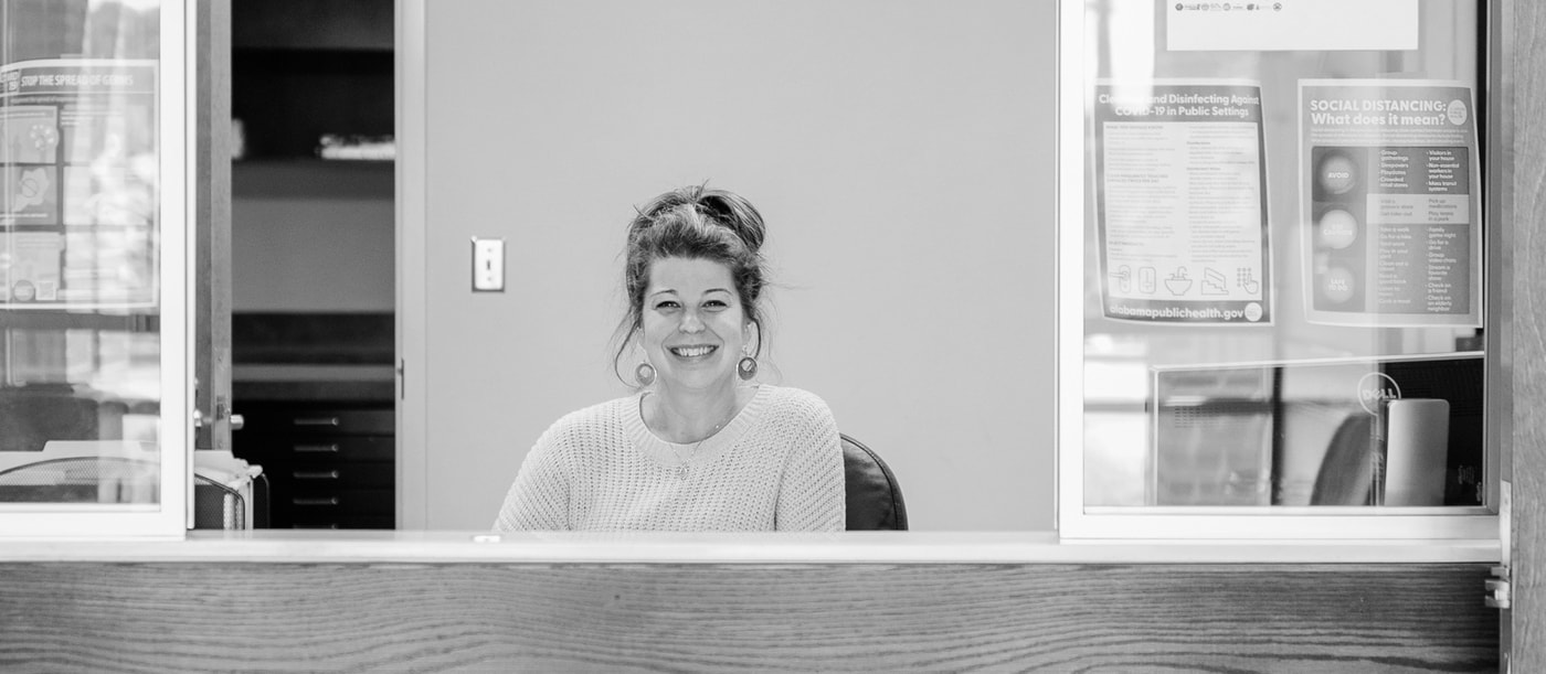  Smiling civil service administrator 