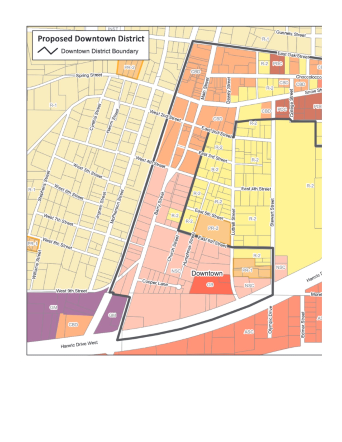 Zoning Notice 1 - Section 6.05, Downtown District