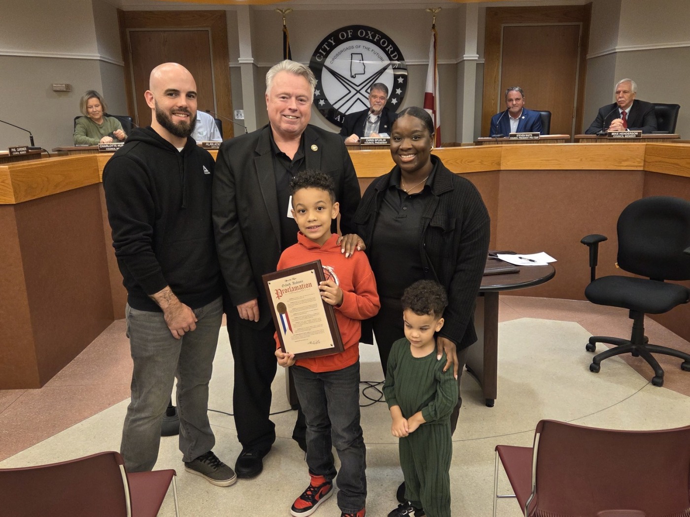 Mayor, council honors young hero; changes November meeting date