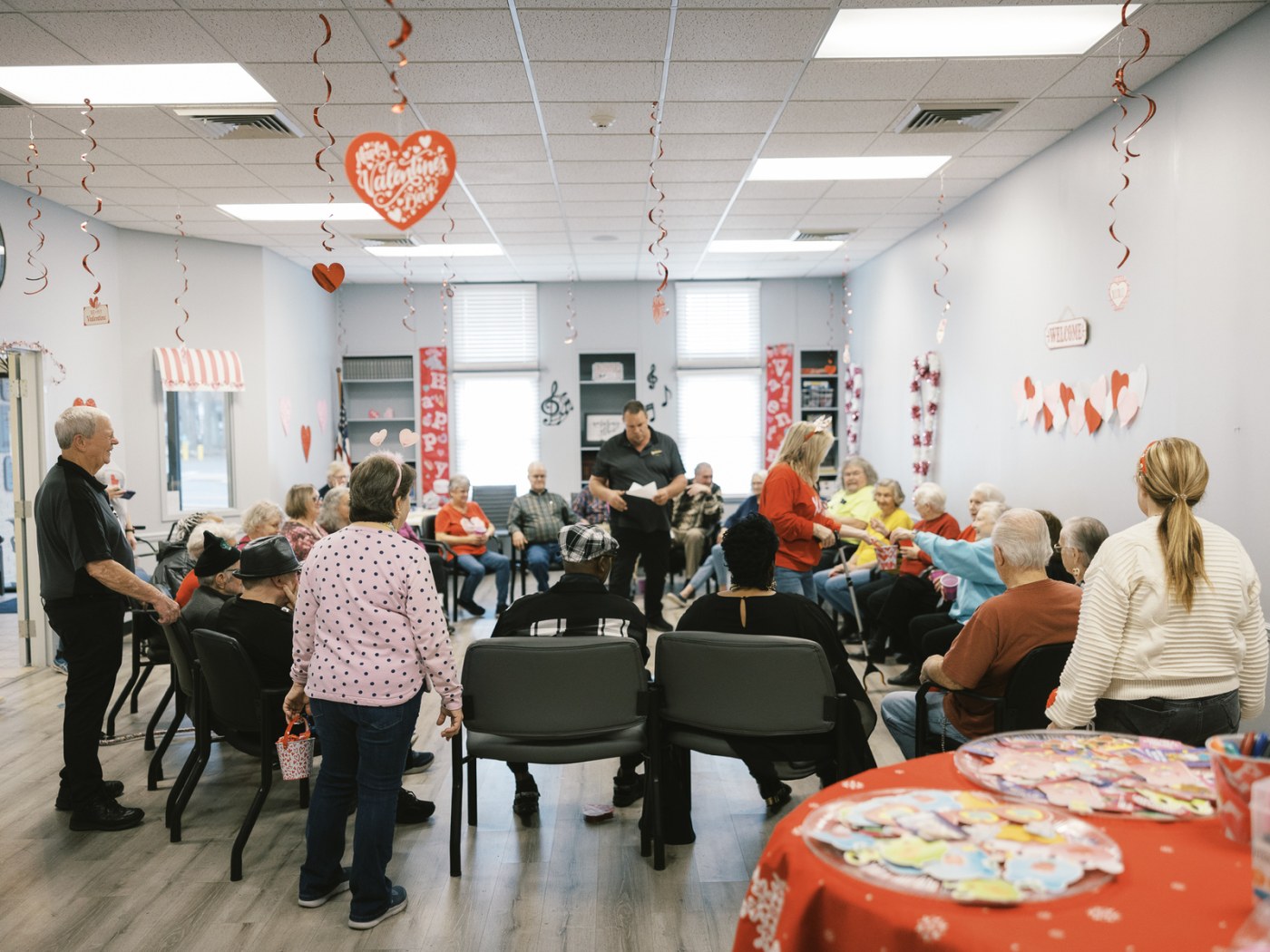 Oxford Senior Center rolls the dice for fun Valentine’s party