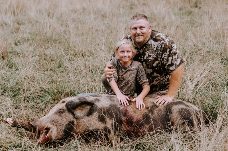 father and daughter hunt