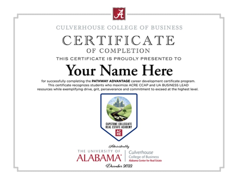 Pathway Advantage Certificate