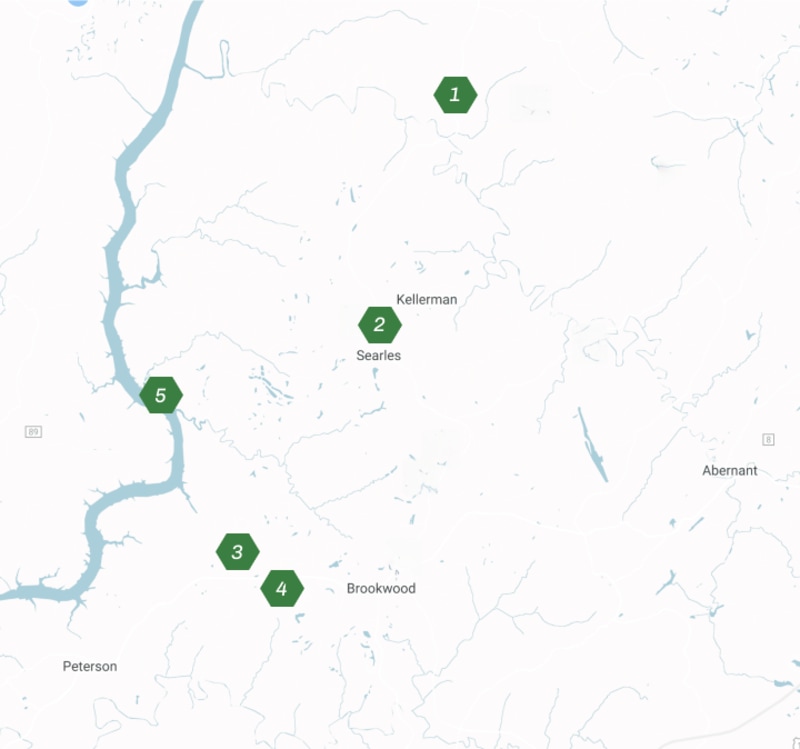 Surface mine map