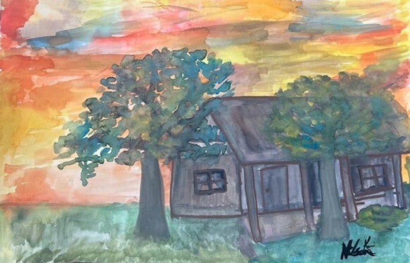 Cabin Sunset