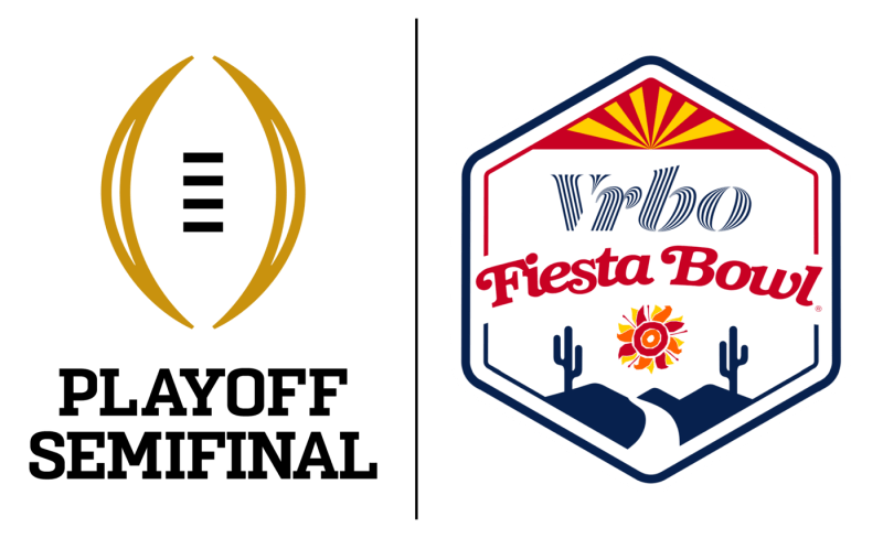 Fiesta Bowl Lockups Playoff Semifinal On Light Background