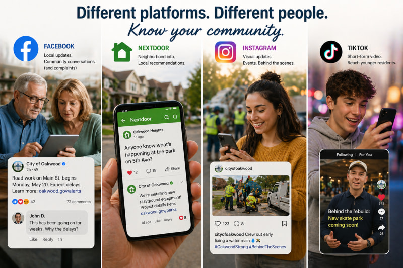 Community connections across social platforms