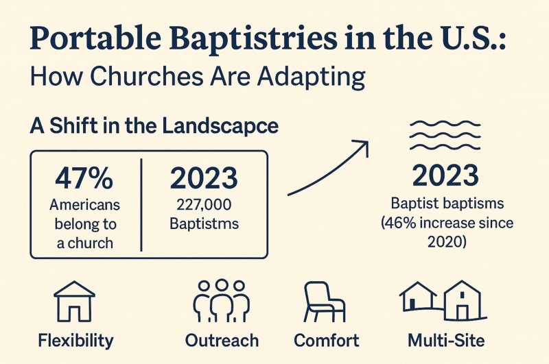 Portable Baptistries in the U.S.