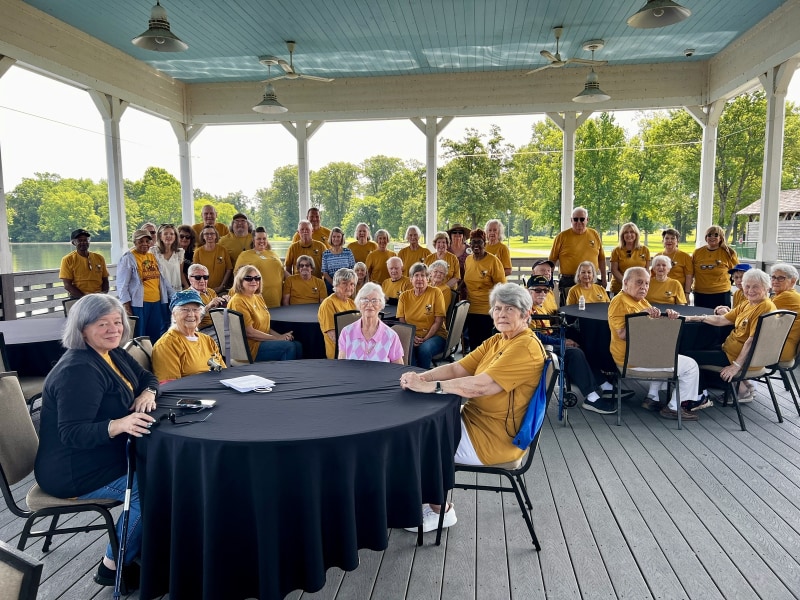 Oxford Senior Citizens go on location for summer cookout