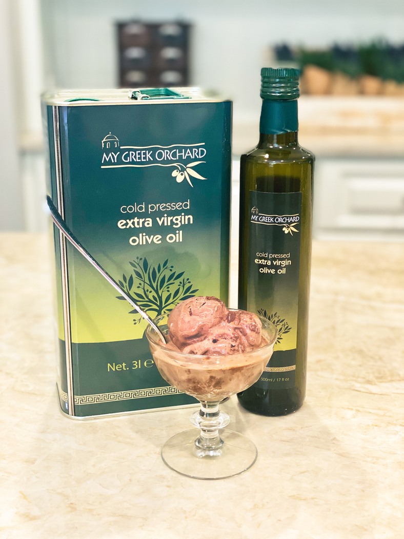 Olive Oil Ice Cream with Fleur de Sel