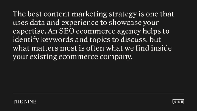 Content marketing strategy shared by The Nine