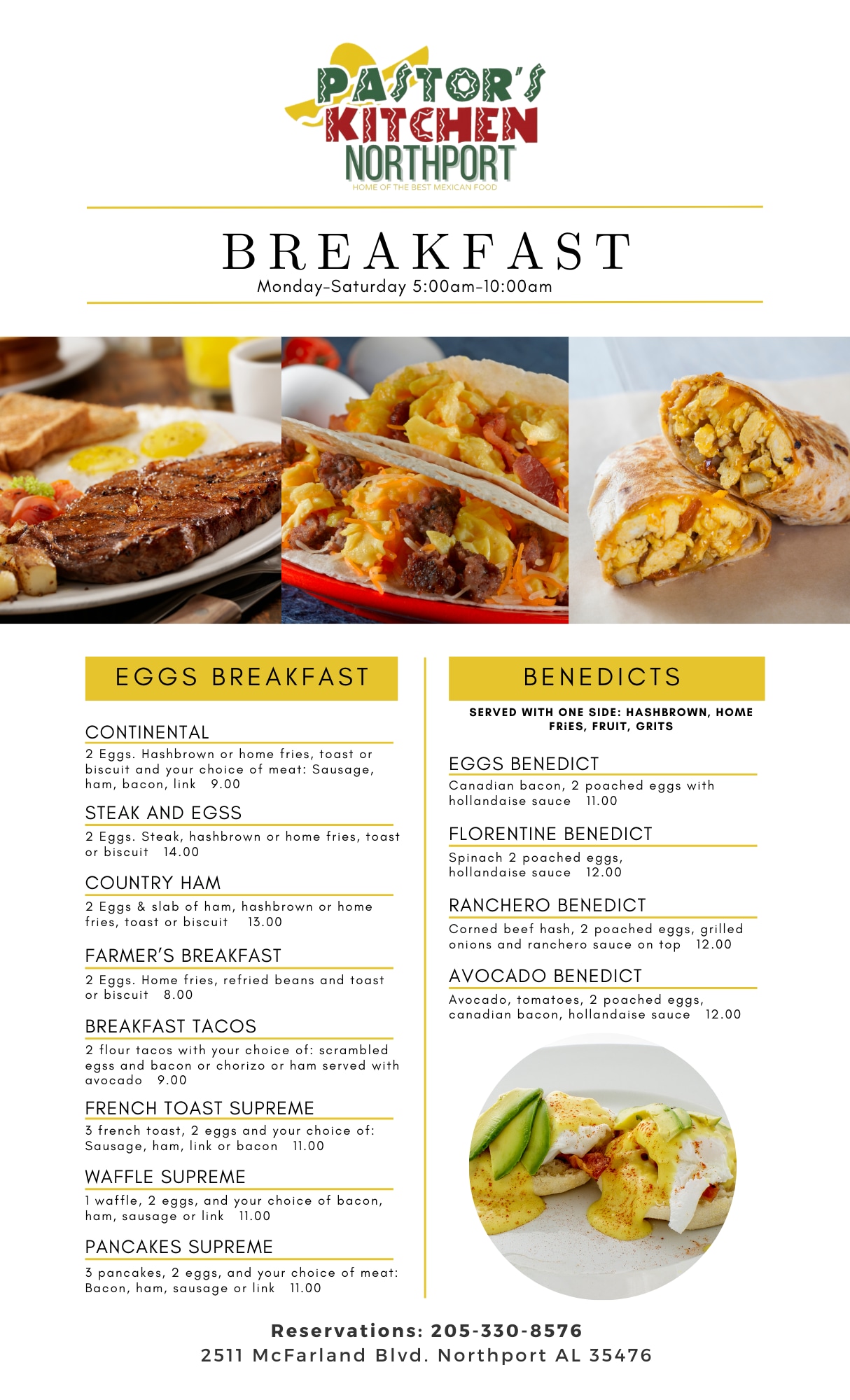 Pastors Kitchen Northside Menu Sale Online