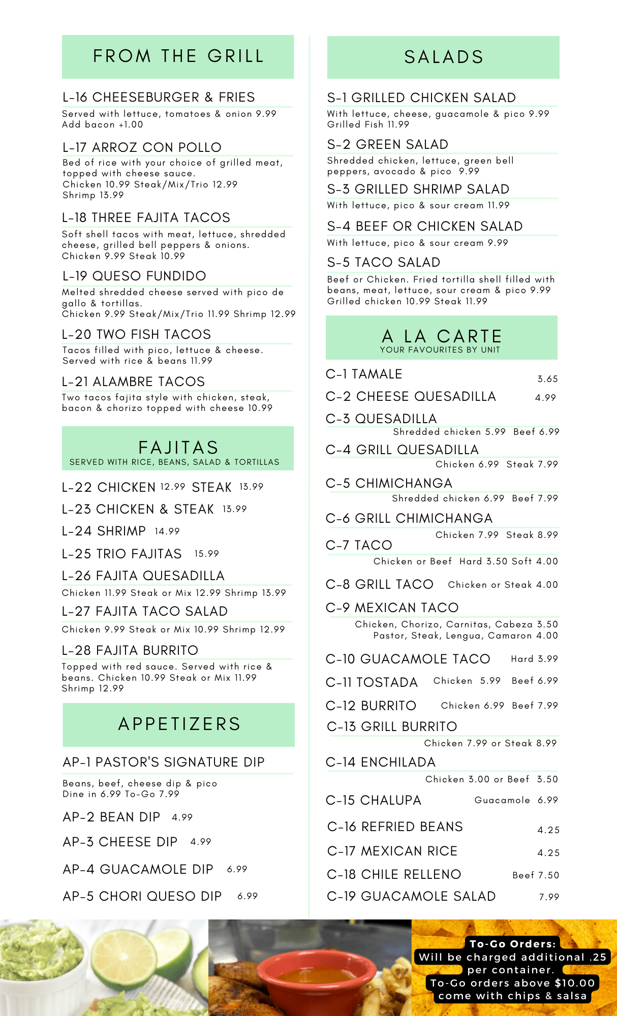 Pastors Kitchen Northside Menu Sale Online