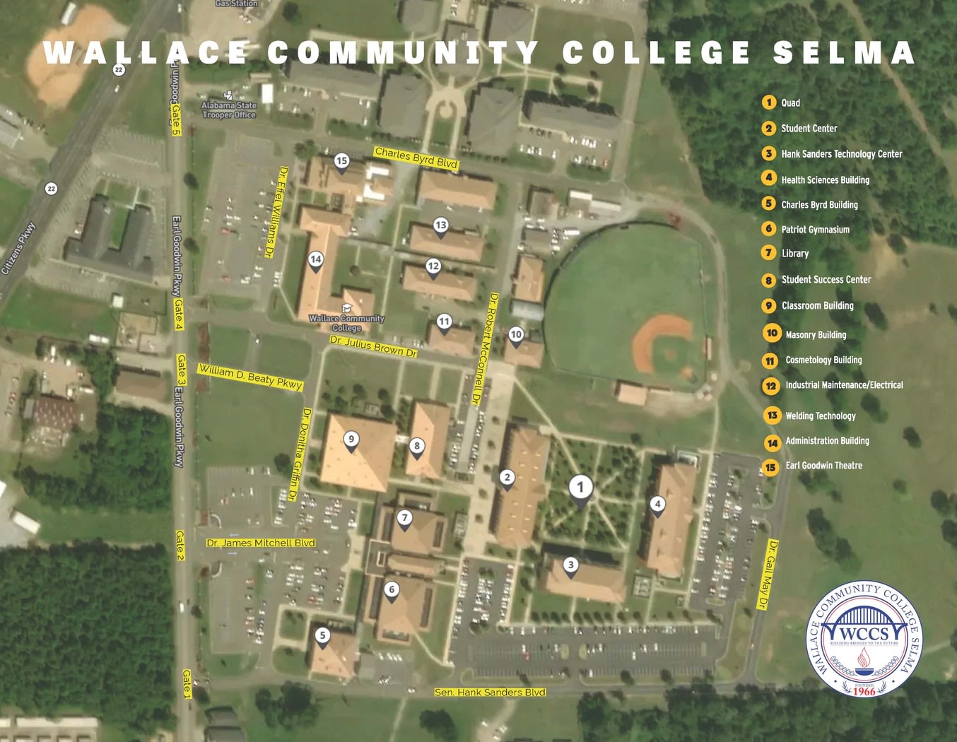 Campus Map | Wallace Community College Selma