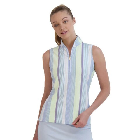 Women's Fairway & Greene Multicolor Maxwell Sleeveless Polo