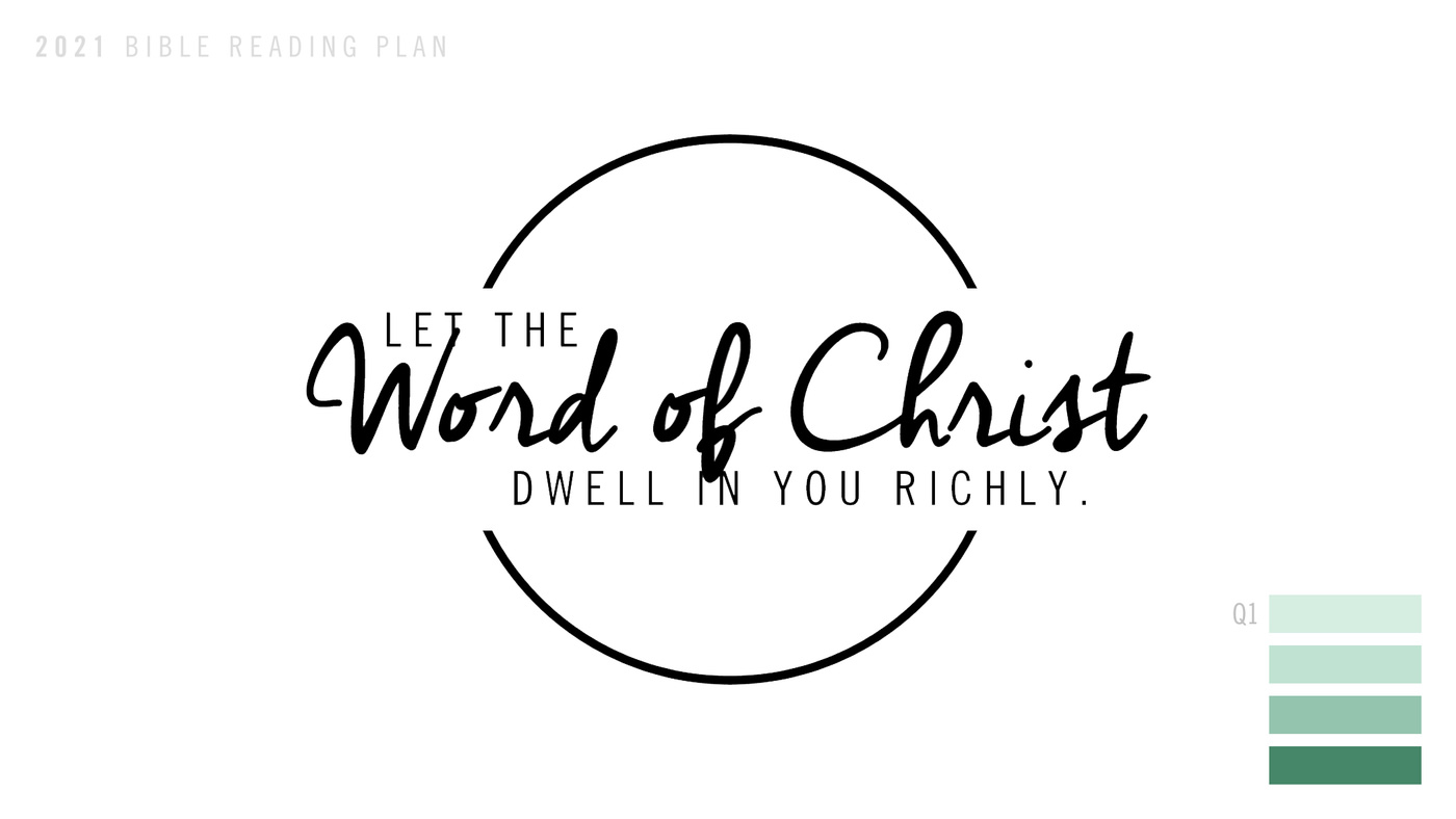 Bible Reading Plan
