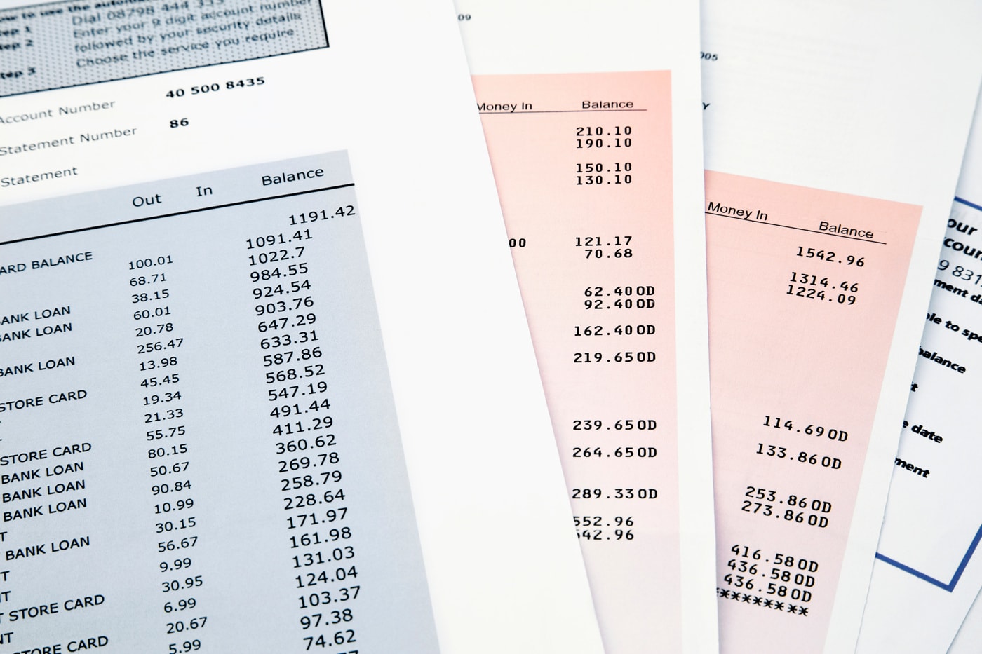 bank statements