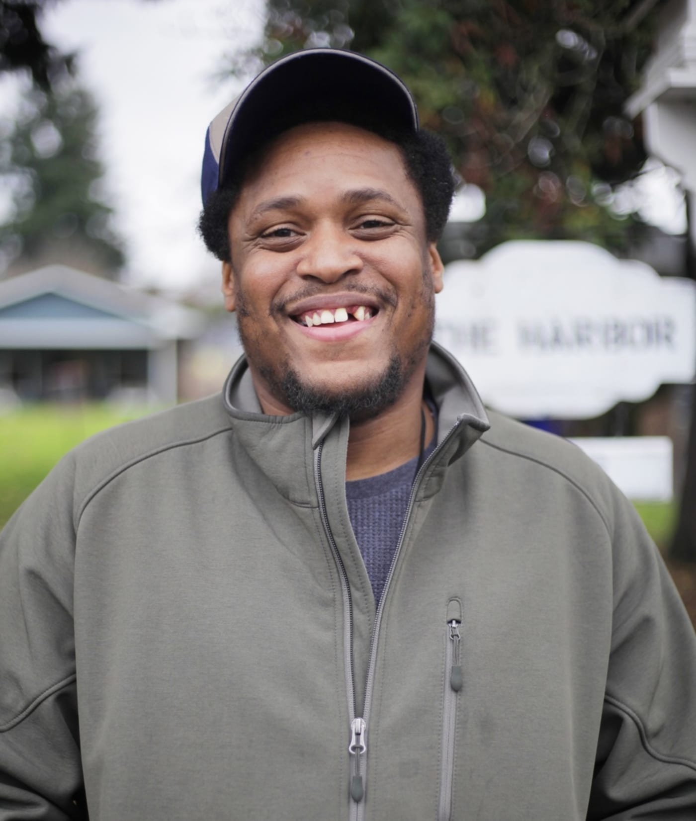 Man smiling