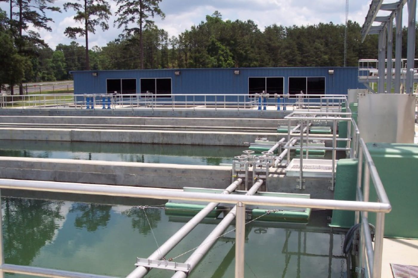 Aerial view of the Bob Sikes Water Treatment Plant