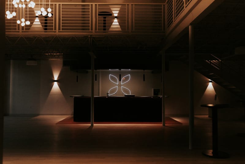 Downtown Social bar in dim lighting